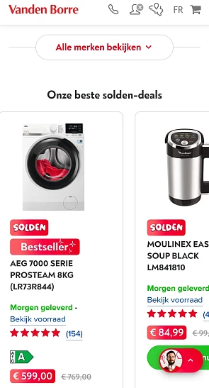 Vandenborre solden