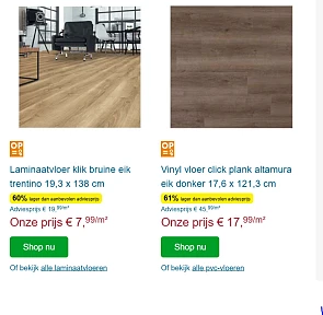 Tot 80% korting bij Zelfbouwmarkt!