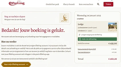 -25% Efteling verblijf ❄️ Winter Efteling