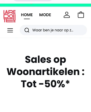 La Redoute solden tot 50%