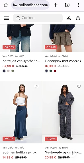 Pull & bear solden tot 50%