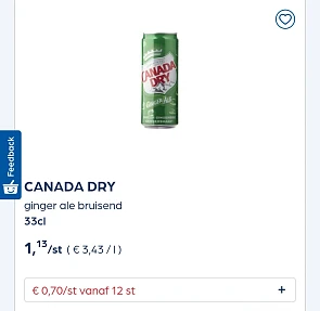 Collect&go CANADA DRY