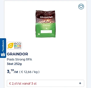 Collect&go GRAINDOR Pads Strong RFA