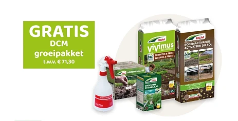 Gratis DCM groeipakket bij Horta