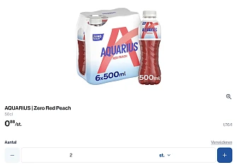 Aquarius zero red Peach