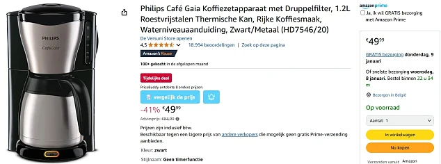 Philips Café Gaia Koffiezetapparaat