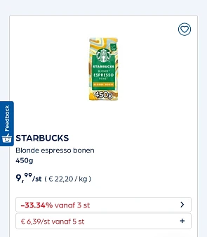 Collect&go STARBUCKS bonen