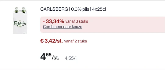 Carlsberg 0% in promo
