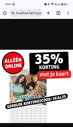 Kalender Kruidvat 35%