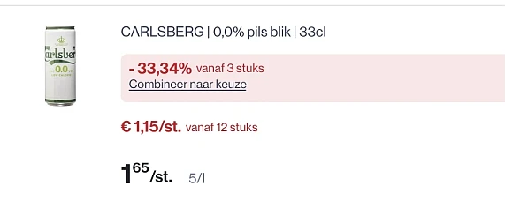 Carlsberg 0,0% blik