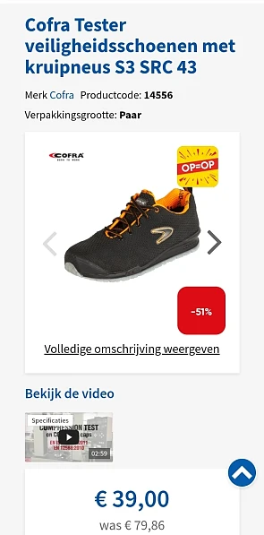 Cofra veiligheidsschoenen