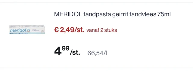 Meridol tandpasta geirrit tandvlees