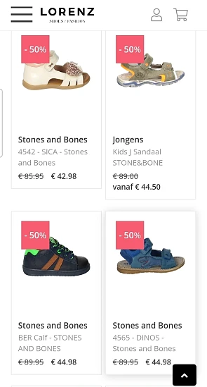 Stones and Bonen tot -50%