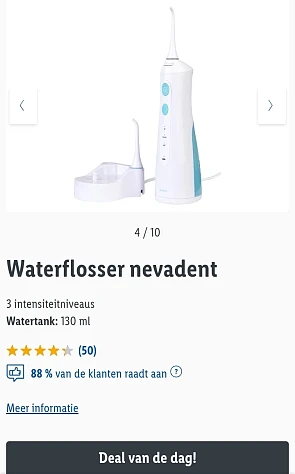 Dagactie 🦷Waterflosser nevadent