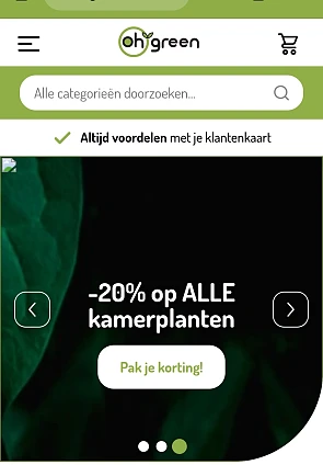 Kamerplanten 20% oh green