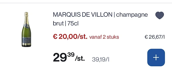 Marquis de villon champagne