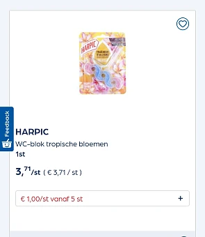 Collect&go HARPIC WC-blok tropische bloemen 1st