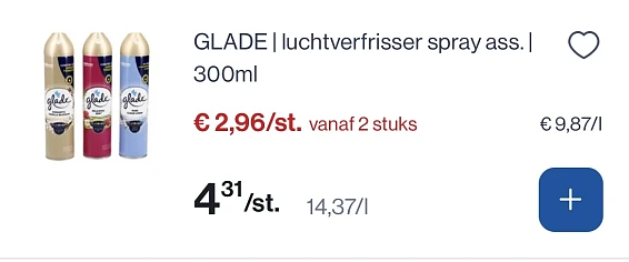 Glade luchtverfrisser spray