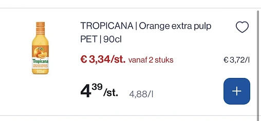 Tropicana orange extra pulp