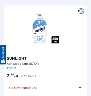 Collect&Go SUNLIGHT handzeep Classic/0% 🫧