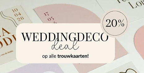Kortingscode weddingdeco