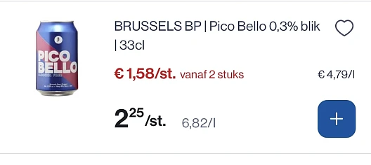 Brusselse Bp pico bello blik