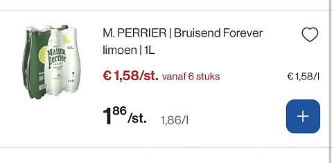 Maison Perrier bruisend limoen 1L