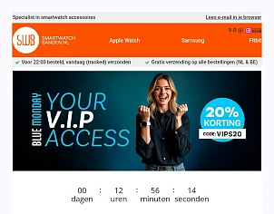 Smartwatchbanden 20%