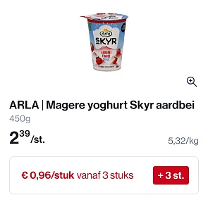 Colruyt arla skyr 450g