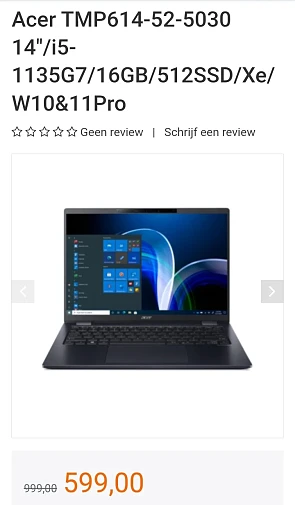 Acer TravelMate P6 TMP614-52-5030