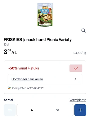 Friskies picnic honden snack