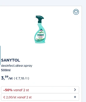 Collect&go SANYTOL desinfect.allesr.spray 500ml