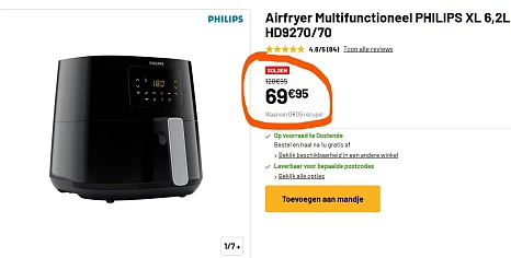 Philips airfryer met € 51 korting!