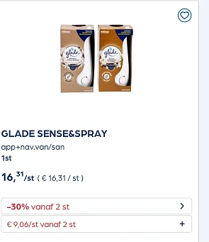 Collect&go GLADE SENSE&SPRAY app+nav.van/san 1st