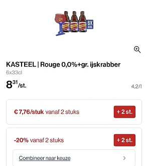 Kasteel bier rouge 0,0%