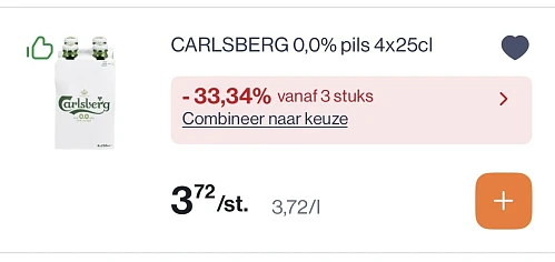 Carlsberg 0,0% 4x25 cl
