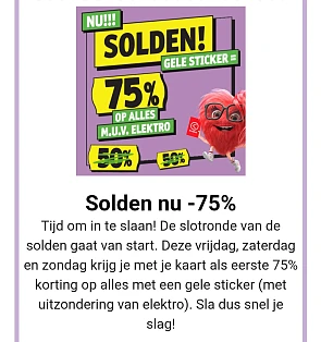 Kruidvat solden -75% met je kaart
