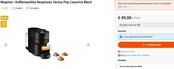 Nespresso Vertuo Pop
