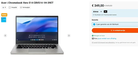 Acer Chromebook Vero 514 CBV514-1H-39ET
