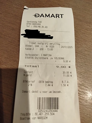 €20.99 korting bij damart