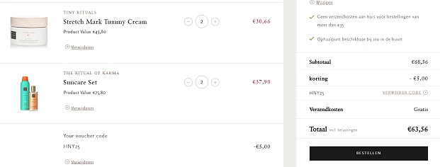 Sale + €5 korting op verzorging tijdens de zwangerschap 🤰