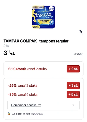 Tampax compak regular