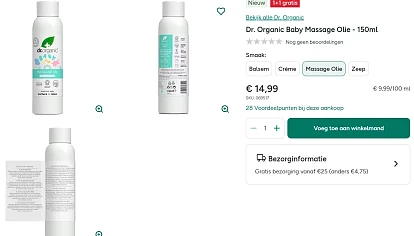 1+1 gratis babyverzorging 👶 Holland & Barrett