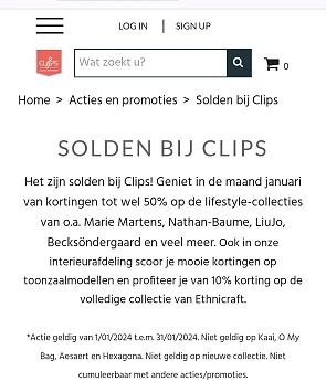 Clips tot 50%