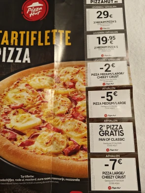Pizzahut bonnen