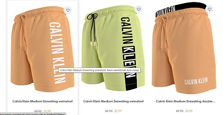 calvin klein zwemshort
