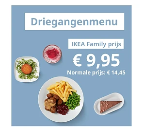 Driegangenmenu voor slechts 9,95€