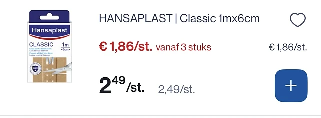 Hansaplast pleisters