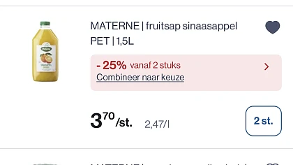 Materne sinaasappelsap 1,5 L