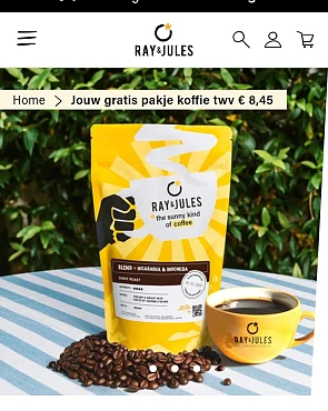 Gratis koffie Ray & Jules
